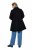 Ulla Popken 851827 Cappotto svasato effetto lana Nero - Cappotti - Cappotti taglie forti da donna