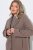 Ulla Popken 851829 Cappotto in lana ad A con revers Marrone chiaro - Cappotti - Cappotti taglie forti da donna