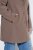 Ulla Popken 851829 Cappotto in lana ad A con revers Marrone chiaro - Cappotti - Cappotti taglie forti da donna