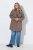 Ulla Popken 851829 Cappotto in lana ad A con revers Marrone chiaro - Cappotti - Cappotti taglie forti da donna
