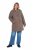 Ulla Popken 851829 Cappotto in lana ad A con revers Marrone chiaro - Cappotti - Cappotti taglie forti da donna