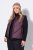 Ulla Popken 851833 Gilet trapuntato con collo alto Marrone - Gilet - 