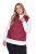 Ulla Popken 851833 Gilet trapuntato con collo alto Rosso - Gilet - 