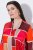 Ulla Popken 852024 Abito midi svasato con maniche a 3/4 Rosa - Vestiti midi - Abiti midi taglie comode