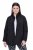 Ulla Popken 852076 Giacca in crêpe trapuntata con collo alto Nero - Giacche - Giacche taglie forti da donna