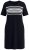 Ulla Popken 852079 Abito t-shirt a righe Nero - Abiti - Vestiti per tutte le taglie