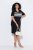 Ulla Popken 852079 Abito t-shirt a righe Nero - Abiti - Vestiti per tutte le taglie