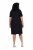 Ulla Popken 852079 Abito t-shirt a righe Nero - Abiti - Vestiti per tutte le taglie