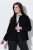 Ulla Popken 852167 Blazer con collo a camicia Nero - Blazer - Blazer Taglie Forti da Donna