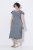 Ulla Popken 852218 Abito midi a maniche corte Grigio - Vestiti midi - Abiti midi taglie comode