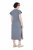 Ulla Popken 852218 Abito midi a maniche corte Grigio - Vestiti midi - Abiti midi taglie comode