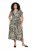 Ulla Popken 852257 Abito lungo fantasia Tortora - Vestiti maxi - Abiti maxi taglie forti