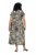 Ulla Popken 852257 Abito lungo fantasia Tortora - Vestiti maxi - Abiti maxi taglie forti