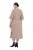 Ulla Popken 852288 Abito midi a maniche corte con cintura da annodare Marrone chiaro - Vestiti midi - Abiti midi taglie comode