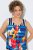 Ulla Popken 852308 Abito in jersey a righe Blu scuro - Abiti in jersey - 