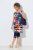 Ulla Popken 852308 Abito in jersey a righe Blu scuro - Abiti in jersey - 