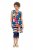 Ulla Popken 852308 Abito in jersey a righe Blu scuro - Abiti in jersey - 