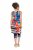Ulla Popken 852308 Abito in jersey a righe Blu scuro - Abiti in jersey - 