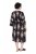Ulla Popken 852315 Abito a portafoglio fantasia Nero - Vestiti midi - Abiti midi taglie comode