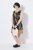 Ulla Popken 852329 Abito in jersey a righe Verde oliva - Abiti in jersey - 