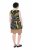 Ulla Popken 852329 Abito in jersey a righe Verde oliva - Abiti in jersey - 