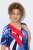 Ulla Popken 852394 Abito midi a maniche corte con scollo a V Blu scuro - Vestiti midi - Abiti midi taglie comode