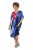 Ulla Popken 852394 Abito midi a maniche corte con scollo a V Blu scuro - Vestiti midi - Abiti midi taglie comode