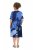 Ulla Popken 852394 Abito midi a maniche corte con scollo a V Blu scuro - Vestiti midi - Abiti midi taglie comode