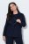 Ulla Popken 852498 Blazer con strass Blu scuro - Blazer - Blazer Taglie Forti da Donna