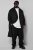 STHUGE 852519 Classico Cappotto in lana Nero - Giubbotti - Giubbotti Uomo Taglie Forti