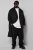 STHUGE 852519 Classico Cappotto in lana Nero - Giubbotti - Giubbotti Uomo Taglie Forti