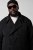 STHUGE 852519 Classico Cappotto in lana Nero - Giubbotti - Giubbotti Uomo Taglie Forti
