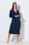 Ulla Popken 852526 Camicia da notte con collo a camicia Blu scuro - Camicie da notte - 