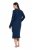 Ulla Popken 852526 Camicia da notte con collo a camicia Blu scuro - Camicie da notte - 