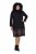 Ulla Popken 852597 Abito in maglia fantasia con collo alto Nero - Abiti in maglia - 