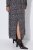 Ulla Popken 852606 Abito lungo fantasia Nero - Vestiti maxi - Abiti maxi taglie forti