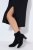 Ulla Popken 852630 Abito in maglia a maniche lunghe Nero - Vestiti midi - Abiti midi taglie comode