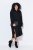 Ulla Popken 852630 Abito in maglia a maniche lunghe Nero - Vestiti midi - Abiti midi taglie comode