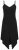 Ulla Popken 852636 Abito a portafoglio Nero - Abiti in jersey - 
