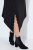 Ulla Popken 852636 Abito a portafoglio Nero - Abiti in jersey - 