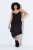 Ulla Popken 852636 Abito a portafoglio Nero - Abiti in jersey - 