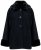 Ulla Popken 852644 Giacca a mantella con bordo in pelliccia sintetica Nero - Poncho e mantelle - 