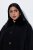 Ulla Popken 852644 Giacca a mantella con bordo in pelliccia sintetica Nero - Poncho e mantelle - 