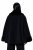 Ulla Popken 852644 Giacca a mantella con bordo in pelliccia sintetica Nero - Poncho e mantelle - 