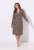 Ulla Popken 852653 Camicia da notte fantasia con collo a camicia Marrone - Camicie da notte - 