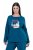 Ulla Popken 852710 Maglione da casa a maniche lunghe Petrolio - Pigiami/Loungewear - 
