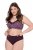 Ulla Popken 852758 Perizoma fantasia confezione da 5 Prugna - Slip - 