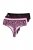 Ulla Popken 852758 Perizoma fantasia confezione da 5 Prugna - Slip - 