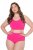 Ulla Popken 852761 Slip a righe a vita alta confezione da 5 Petrolio - Slip - 