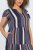 Ulla Popken 852771 Abito a righe con volant Blu scuro - Abiti - Vestiti per tutte le taglie